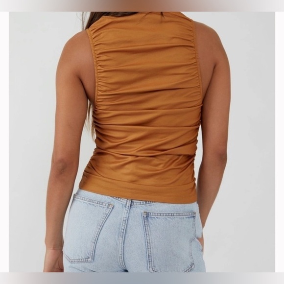 Free People Leather Top - Picture 2 of 5